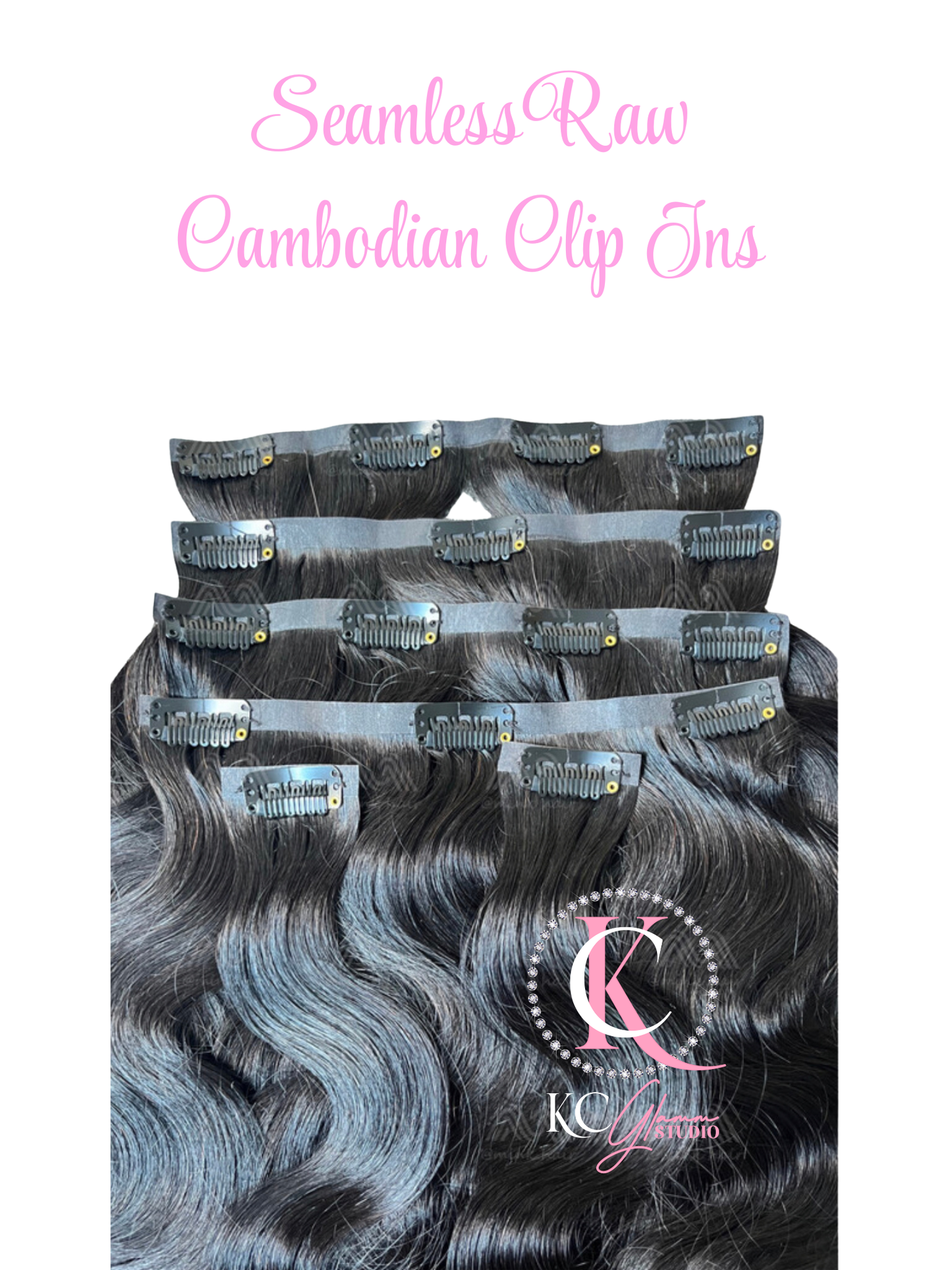 Seamless 30" Raw Straight Clip-Ins