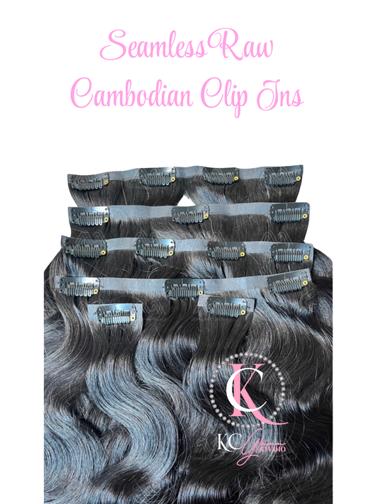 Seamless 30" Raw Straight Clip-Ins